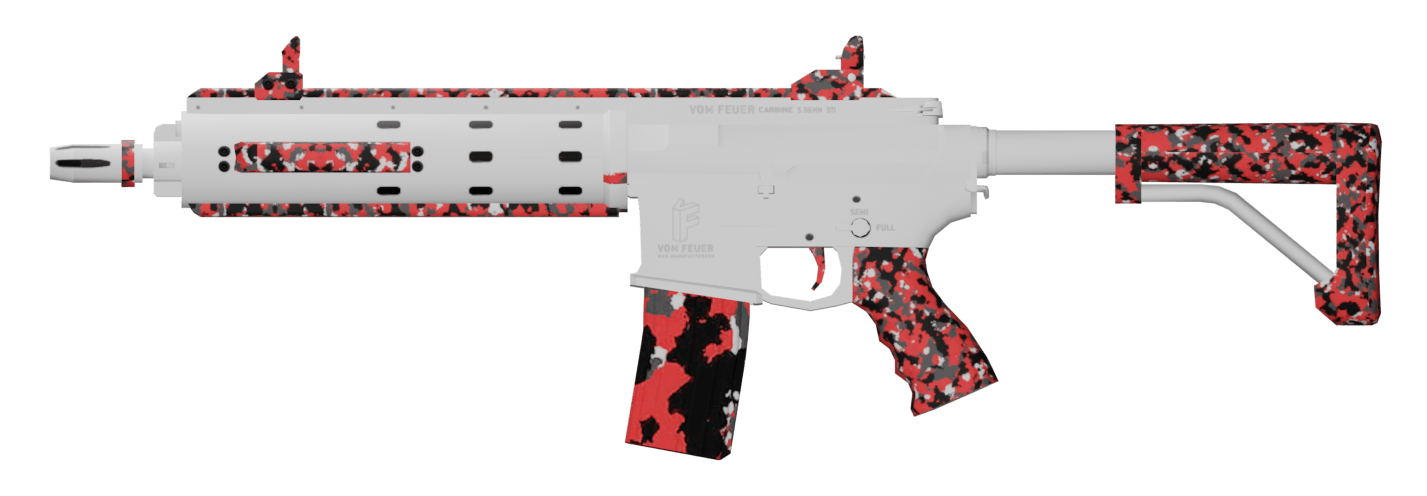 Carbine Rifle | Красный камуфляж